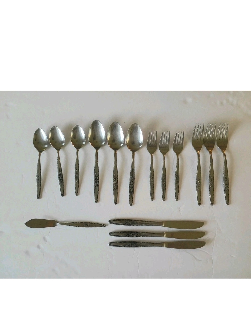 Stylecraft SYF2 Stainless Japan T&N Satin Single Rose Flatware 16pcs